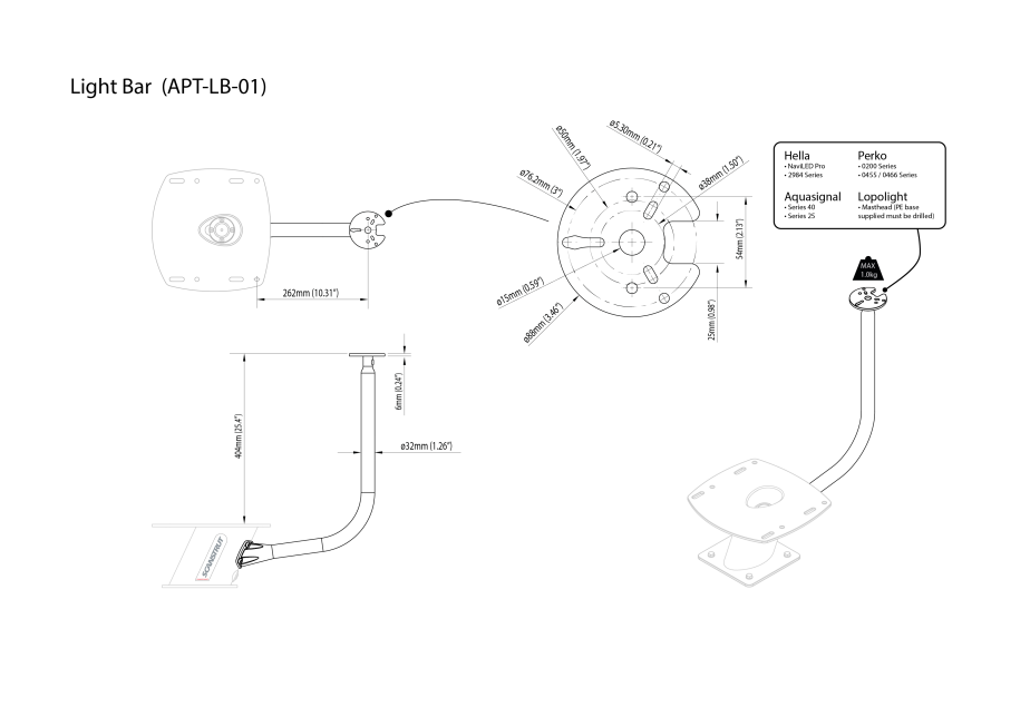 APT-LB-01-BLK drawing 