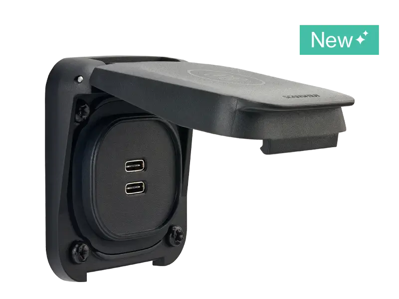 Dual USB-C Socket - Ventura Series - Vans, RV, Overlanded External Sockets